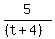 5%2F%28%28t%2B4%29%29