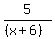 5%2F%28%28x%2B6%29%29