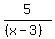 5%2F%28%28x-3%29%29