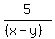 5%2F%28%28x-y%29%29