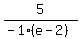 5%2F%28-1%28e-2%29%29