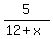5%2F%2812%2Bx%29