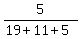 5%2F%2819%2B11%2B5%29