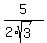 5%2F%282%2Asqrt%283%29%29