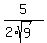 5%2F%282%2Asqrt%289%29%29