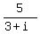 5%2F%283+%2B+i%29