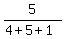 5%2F%284%2B5%2B1%29