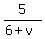 5%2F%286%2Bv%29