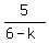 5%2F%286-k%29