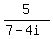 5%2F%287-4i%29