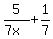 5%2F%287x%29%2B+1%2F7