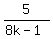 5%2F%288k-1%29