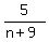 5%2F%28n%2B9%29