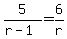 5%2F%28r-1%29=6%2Fr