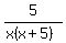 5%2F%28x%28x%2B5%29%29
