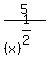 5%2F%28x%29%5E%281%2F2%29