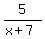 5%2F%28x%2B7%29