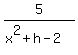 5%2F%28x%5E2%2Bh-2%29