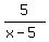 5%2F%28x-5%29