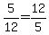 5%2F12+=+12%2F5