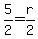 5%2F2=r%2F2