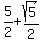 5%2F2+%2B+sqrt%285%29%2F2