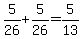 5%2F26%2B5%2F26+=+5%2F13