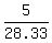5%2F28.33