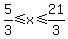 5%2F3%3C=x%3C=21%2F3