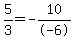 5%2F3+=+-10%2F-6