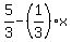 5%2F3+-+%281%2F3%29x