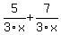 5%2F3x%2B7%2F3x