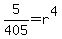 5%2F405+=+r%5E4