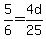 5%2F6=4d%2F25