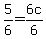 5%2F6=6c%2F6