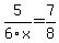5%2F6x+=+7%2F8