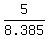 5%2F8.385
