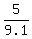 5%2F9.1