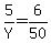 5%2FY+=+6%2F50