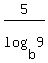 5%2Flog%28b%2C9%29