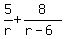 5%2Fr%2B8%2F%28r-6%29