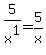 5%2Fx%5E1=5%2Fx