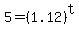 5=%281.12%29%5Et