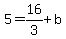5=16%2F3%2Bb