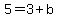5=3%2Bb