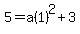 5=a%281%29%5E2%2B3