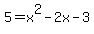 5=x%5E2-2x-3