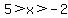 5%3Ex%3E-2