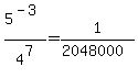 5%5E%28-3%29%2F4%5E7=1%2F%282048000%29