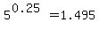 5%5E%280.25%29=1.495